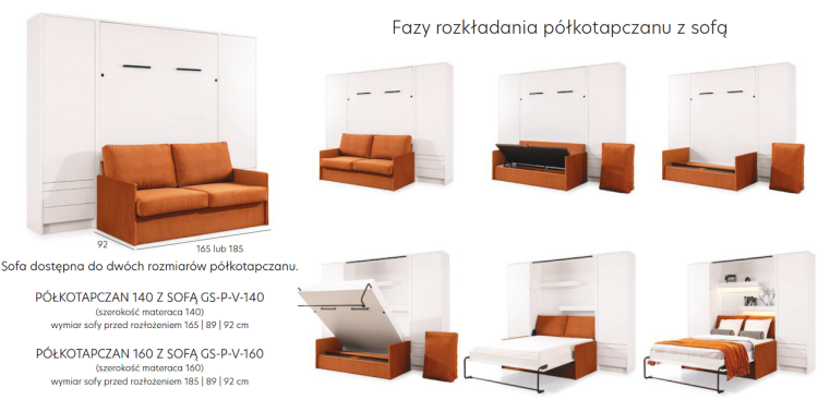 Półkotapczan Genius z sofą wymiary.png